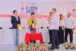 Llama la gobernadora a la solidaridad y reconoce labor de la Cruz Roja Mexicana en momentos de emergencia