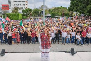 “México tiene rumbo, tiene pueblo y mucha presidenta que gobierna con firmeza, inteligencia, sensibilidad y amor a la patria”: Evelyn Salgado