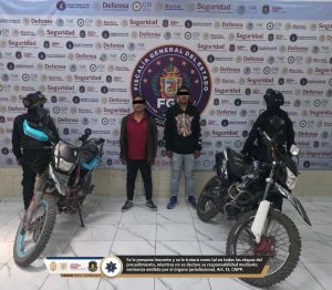 Recupera Policía Estatal dos motocicletas con reporte de robo y detiene a dos personas en Eduardo Neri