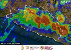La SGIRPCGRO alerta por preciptaciones fuertes para las próximas horas en Guerrero