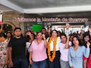 Celebra encuentro con Lideres y habitantes de de la Montaña la diputada Guadalupe Eguiluz Bautista