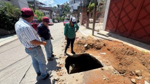Atiende Capama fugas, red hidráulica y drenaje en colonias de Acapulco