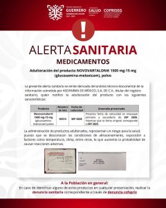 Alerta COPRISEG por medicamentos falsificados