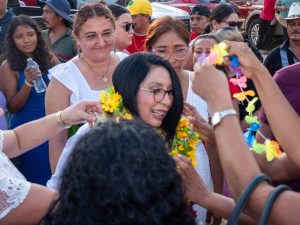 Convoca Esthela Damián al magisterio guerrerense y a pobladores de Coyuca de Benitez a magna asamblea de defensa de la soberanía nacional en Acapulco