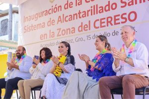 Inaugura Evelyn Salgado Pineda el Sistema de Alcantarillado Sanitario de la Zona del Cereso de Acapulco 