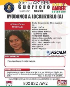Reportan la desaparición de una adolescente en el municipio de #Petatlán