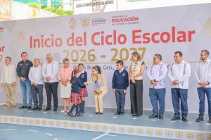 Evelyn Salgado da arranque al ciclo escolar 2026-2027 en Guerrero