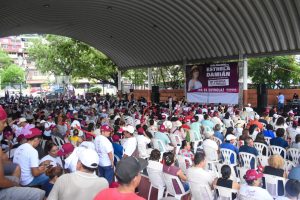 Muestra Esthela Damián su músculo político en la Costa Grande: más de 2 mil personas abarrotaron asamblea en agua de correa