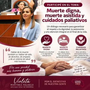 Muerte digna y cuidados paliativos llegan a la tribuna del Congreso de Guerrero de la mano de Violeta Martínez
