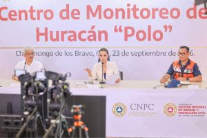 Ciudadanos reconocen labor preventiva de autoridades estatales ante paso del huracán Polo