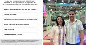 Se registró Lloyd Walton para la Coordinación del Distrito cuatro federal en #Guerrero